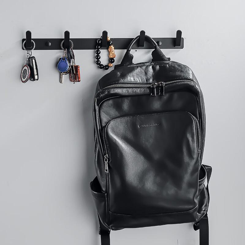 ZNMW Punch-Free Space Aluminum 7-Hook Wall Hanger