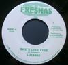 7inch Record LUKIE D / CHUCK (34) & SHABZZ - She's Like Fire / Cash NONE Fre$ha$ Jamaica Reggae, Ska & Dub Used