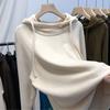 Padded Hoodie Female Warm Thick Large Size Loose Autumn Winter Solid Color Sweater Casual Tops