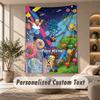 Tapestry Custom Name Text, Wall Hanging Tapestry Home Room DecorThe Simpsons