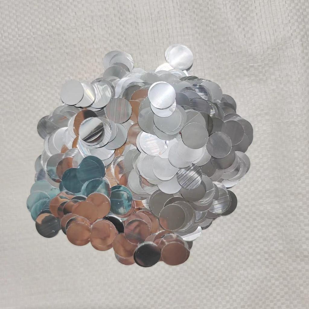 Заводская цена Воздушные шары с блестками 1,5 см круглые прозрачные шары Бобо, наполненные декоративными розово-золотыми посыпками 100 г