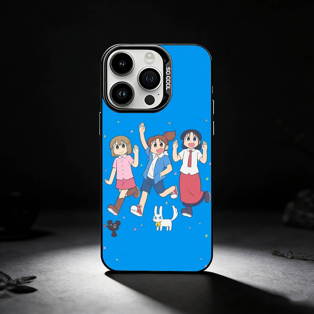 CITY THE ANIMATION Anime Phone Case For iPhone 17,16,15,14,13,12,11 Plus,Pro Max,XS,Colored silver phone case