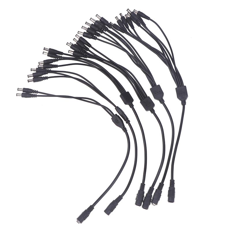 1 шт. Камера видеонаблюдения 1 разъем питания постоянного тока (мама) на 2/3/4/5/6/8 штекеров (папа) Кабель-адаптер питания Разветвитель Кабель для светодиодной ленты