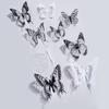 32 шт./компл. Красочные бабочки Креативные настенные украшения Аксессуары для украшения стен 2 цвета