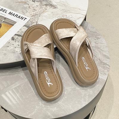 Мода 2025 Новые женские тапочки Платформа Женская обувь Летние классические сандалии Модные шлепанцы Дизайнерские шлепанцы Пляжные повседневные Сандалии