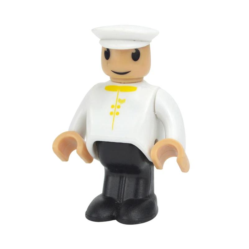 Все виды маленьких человечков, персонажи, деревянные аксессуары для железной дороги, фигурки членов семьи, рабочих, полицейских, врачей. Подходят для деревянных игрушек Biro