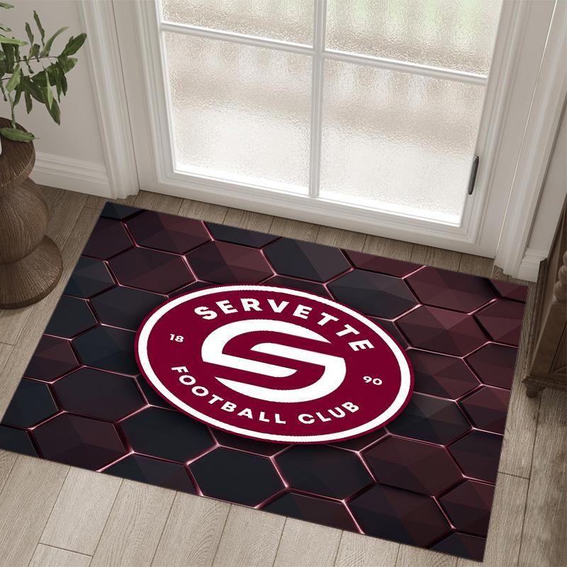 Servette FC Design Crystal Velvet Carpet Cozy Non?Slip Printed Rug For Bedroom Living Room Entrance