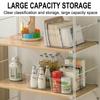 Large Capacity Fridge Storage Box Plastic Closet Organizer New Countertop Organizers Shelf  Toy