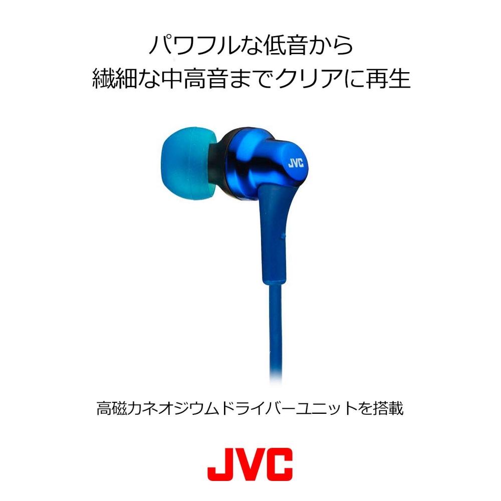 Наушники JVC Kenwood JVC HA-FX26-Z проводные канального типа светло-синие