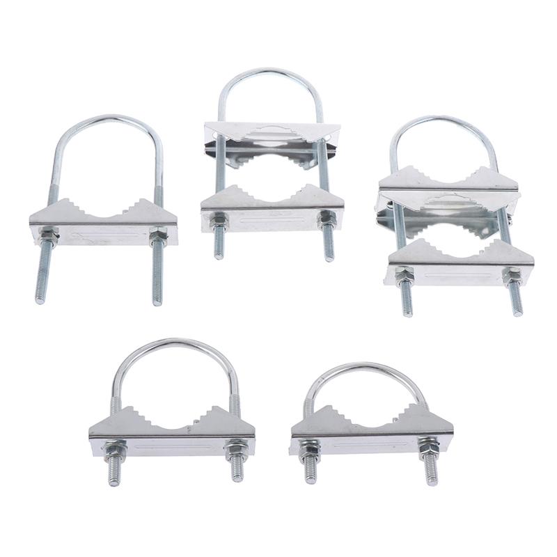 Болты M6U Сверхпрочный Антикоррозийный Комплект Кронштейнов для Крепления Мачта к Мачте Для ТВ CB Радиолюбительской Двойной Антенны Мачтовый Зажим V-образный Блок