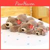Cute Bear Plush Toy Hug Pillow With Prone Design Suitable For Childrens Gifts