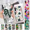 Banana Leaves Tropical Flowers Phone Case for Huawei Honor 10 I 8X C 5A 20 9 10 30 Lite Pro Voew 10 20 V30