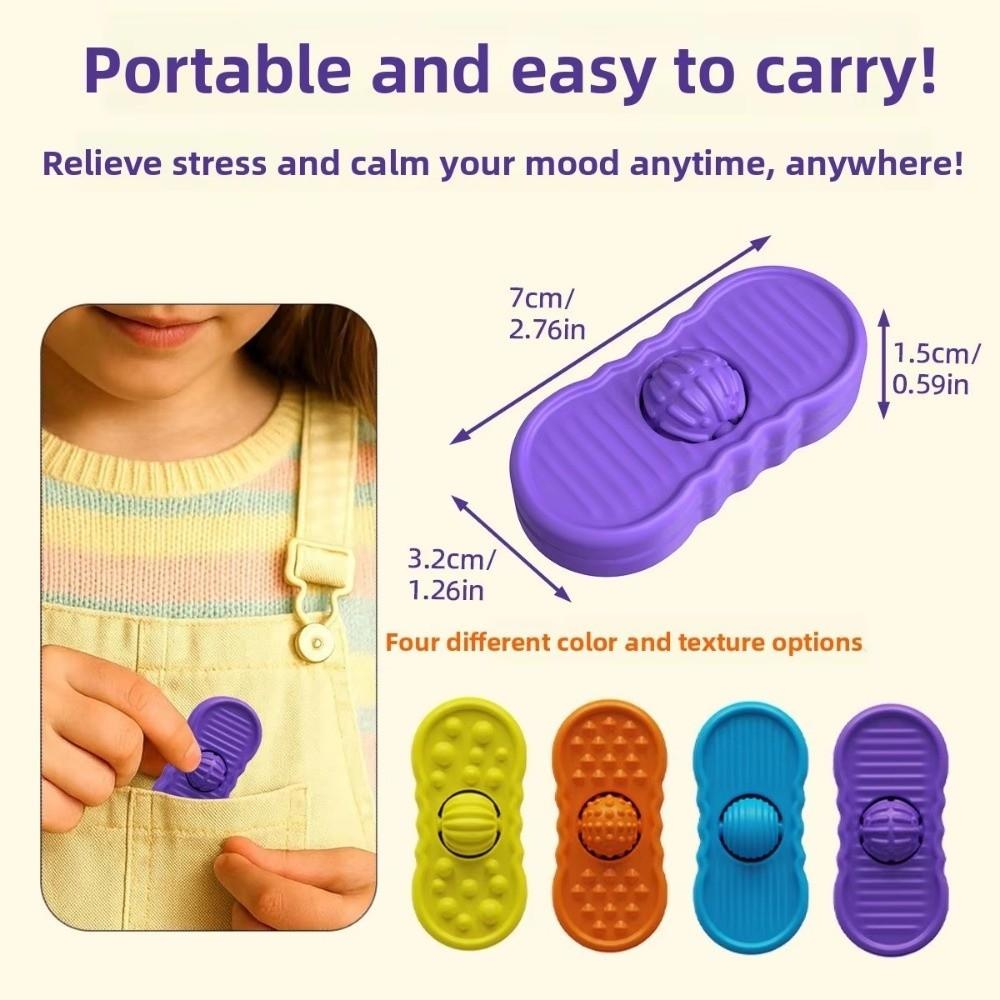 with Rolling Ball Sensory Stone Toy Silicone Fidgeting Toys Suitable for Children Teens