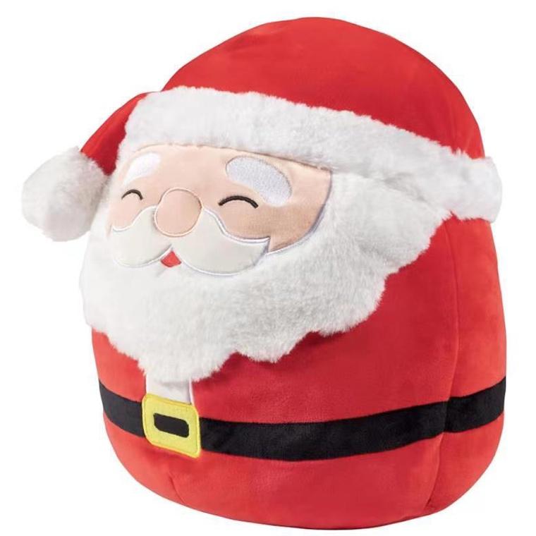 Плюшевая кукла Squishmallows, подушка Санта-Клауса с грибами, плюшевая кукла, Саламандра, Радуга, киви, пустышка для ребенка