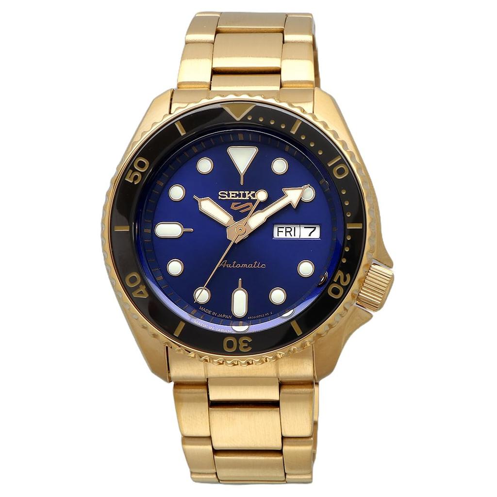 SEIKO 5 SPORTS SKX Sports Style Automatic Watch Made in Japan Special Creation SRPK20 Cobalt Blue x Gold Overseas Model [Seiko] U.S. Men's [Item]