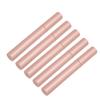 5PCS Empty Mascara Tube Rose Gold Metal Shell Soft Brush Portable Eyelash Container for Make Up