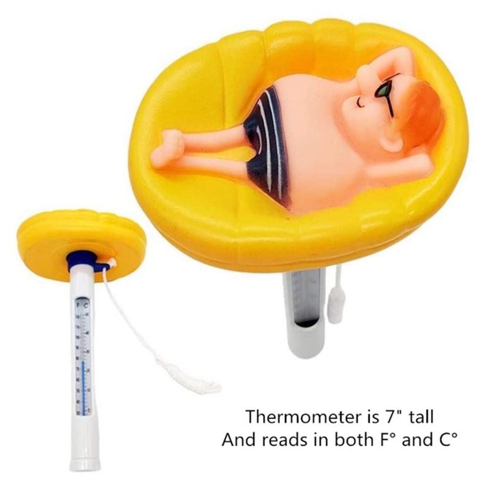 Cartoon Floating Pool Thermometer Plastic Swimming Pool Thermometer Bathtub Thermometer