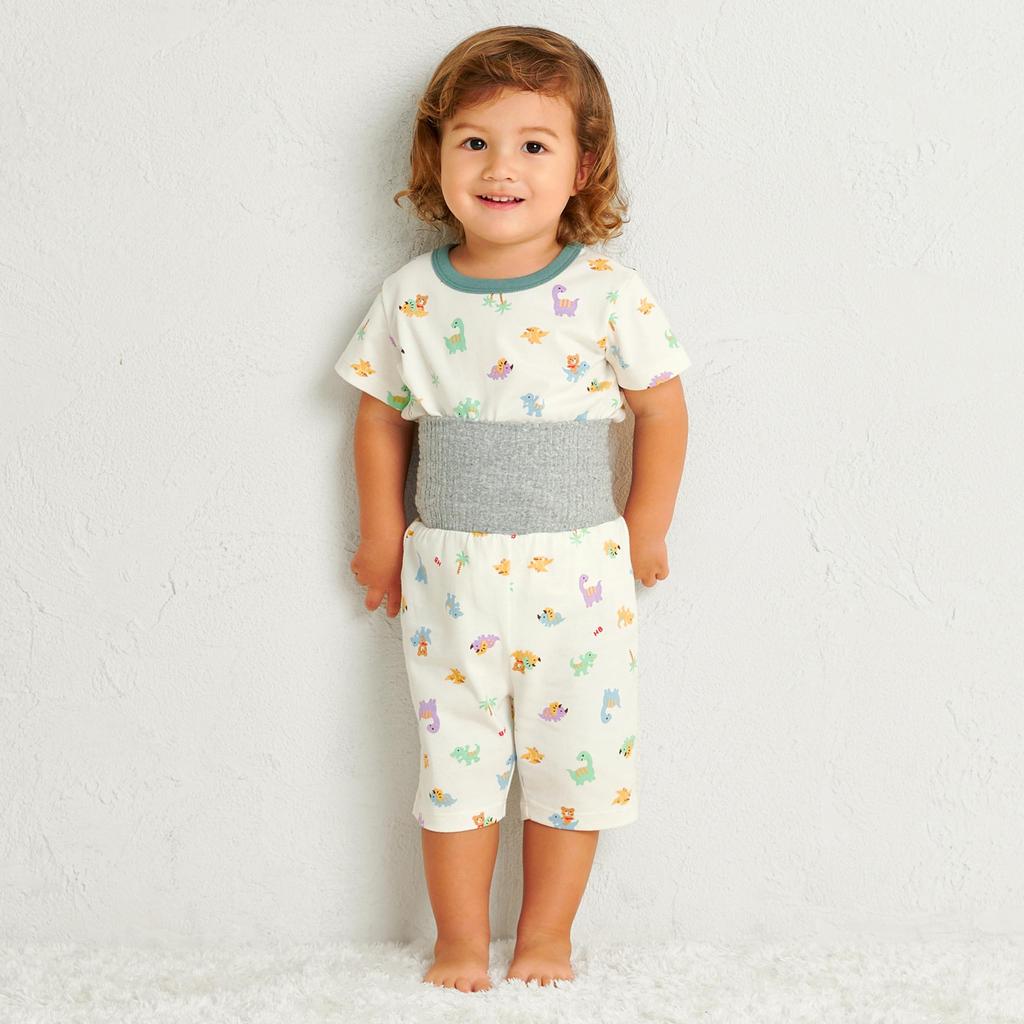 ЖАРКАЯ пижама для мальчиков и [MIKIHOUSE BISCUITS] Девочки с коротким рукавом, для младенцев, детей, детская одежда, многоцветная, 90 см, 70-7329-149