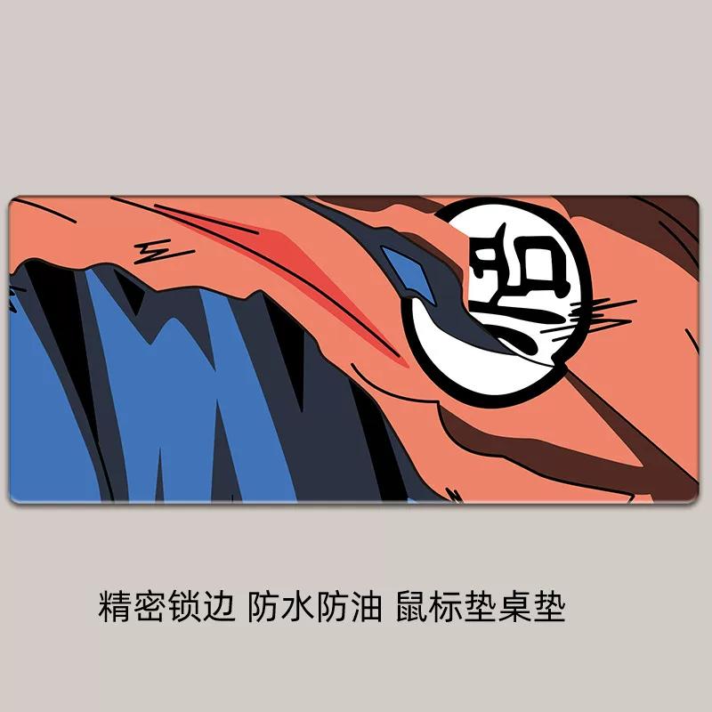 Водонепроницаемый и Нескользящий Кожаный Коврик для Мыши Креативный Мультяшный Dragon Ball Печать Высокой Четкости Увеличенный Сон Гоку Компьютерный Офисный Настольный Коврик Коврик для Ноутбука