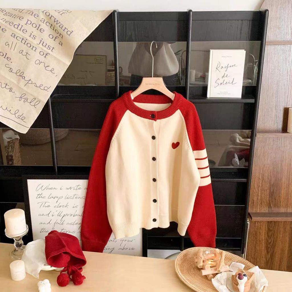 Красный вязаный ромпер - Детский осенне-зимний наряд