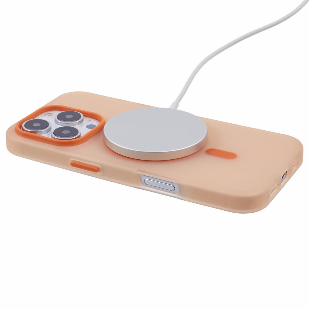 For iPhone 13 Pro Max Case Compatible with MagSafe TPU Translucent Back Phone Cover