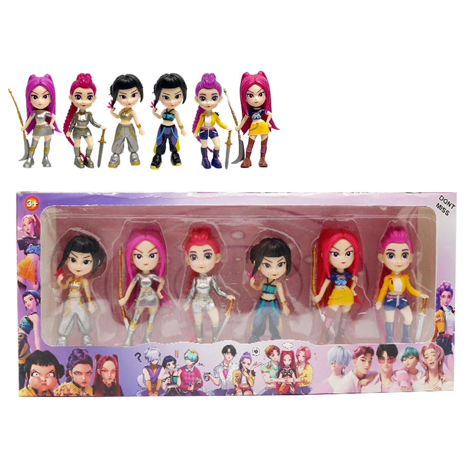 Anime KPop Demon Doll Vinyl Toy Rumi Mira Zoi Character Vinyl Mask Figurine Birthday Gift Fan Club Gifts