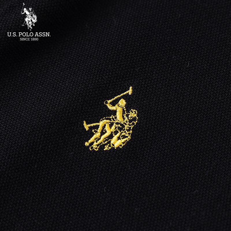 U.S. Polo Assn. Мужская рубашка-поло с длинным рукавом в стиле business casual