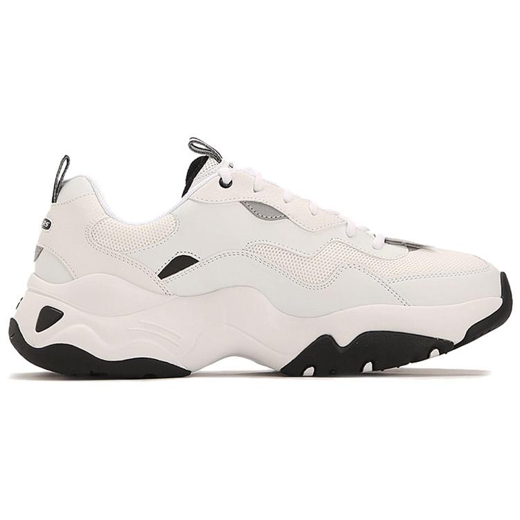 Skechers D'Lites Low Running Shoes White 237152-WHT