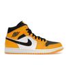 Мужские кроссовки Air 1 Mid Reverse Yellow Toe Taxi White Black 554724-701