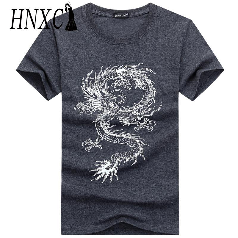 HNXC Хлопковая футболка с коротким рукавом, мужская модная свободная рубашка с половиной рукава, сострадательная рубашка с принтом