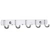 304 Stainless Steel No-Drill Wall Mount Hook Set Modern Minimalist Rack Kitchen Bathroom Closet