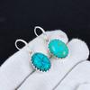 Turquoise Gemstone 925 Sterling Silver Earring, Boho Silver Jewelry Dangle Earrings, Gifts For Wadding Gifts For Her