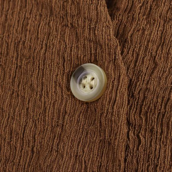 Жилет Топ для женщин Винтажный укороченный топ с V-образным вырезом на пуговицах Жилет Ретро Повседневный кардиган без рукавов