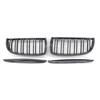 2 шт., глянцевый черный передний бампер, капот, решетка для почек, замена гоночной решетки для BMW E90 4 двери