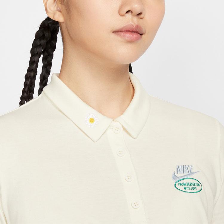 Nike Спортивное платье с коротким рукавом женское Парусный белый HJ3949-133
