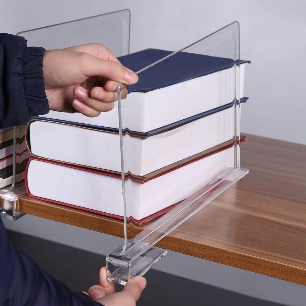 Clear Wardrobe Organizer Divider Space-Saving Cloth Divider Panel for Clothes, Towels, Clutches