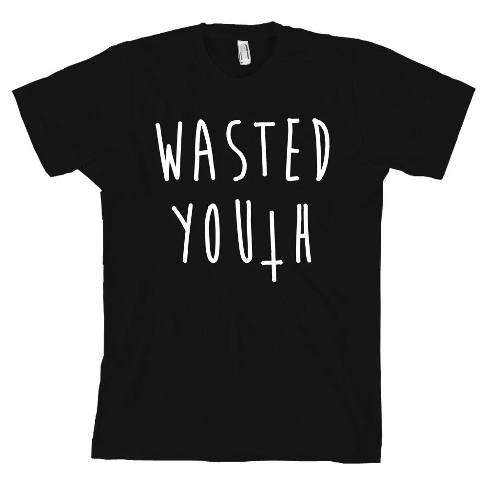 Wasted Youth Bella + Canvas T Shirt Upside Down Cross Punk Music Tee NEW