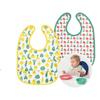 IKEA Martbro Водонепроницаемый нагрудник для детского питания Желтый/Зеленый 2P, 1 комплект, 2 шт.