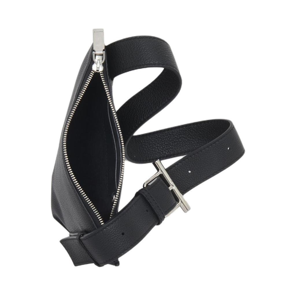 Alexander Mcqueen Знаковая Серебристая Металлическая Пряжка-Т-образка Сумка из Кожи Крокодила Кошелек Женские сумки Черный 813535-1VDCM-1000