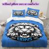 football Logo Pattern Bedding Quilt Set Quilt Cover Pillowcase Home Decoration Birthday Gift (1*duvet cover+ 2*pillowcase, without core)