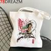 Attack On Titan Shopping Bag Shopper Canvas Bolsa Tote Shopper Recycle Bag Bag Fabric Bolsas Ecologicas Sacolas