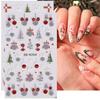 Маникюрные украшения Рождественские наклейки для ногтей Подвески для ногтей Рождественские наклейки для ногтей Красочные девушки
