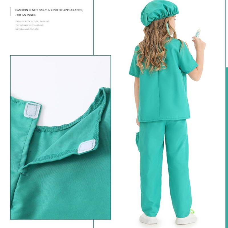 Doctor Role Play Dress Up Kit Doctor Pretend Play Costume with Stethoscope Doctor Coat Kit Halloween Doctor Costumes