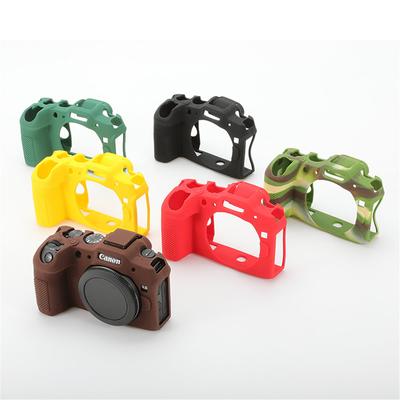 Мягкий силиконовый защитный чехол для корпуса камеры Canon EOS R8 с текстурой личи, противоударный