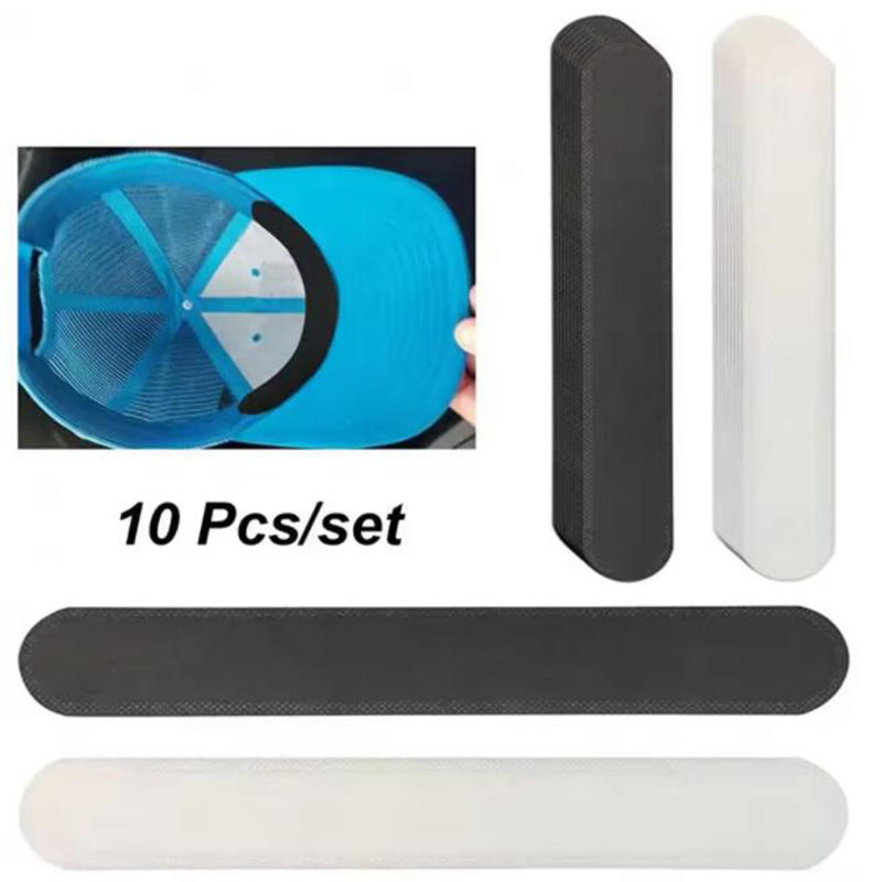 10 шт. Одноразовые наклейки на потную кромку, Защита от загрязнений, Тонкая дышащая подкладка для бейсболки, Потостойкая наклейка, Самоклеящаяся наклейка-подушечка от пота для шляпы