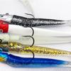 Quaility 10g 19g 34g Silicone Lead Jig Head Fish Eel Lure Worm Barbed Hook Artificial Soft Bait