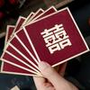 New Year Blessing Words Wedding Red Envelope Bronzing Pearlescent Paper Mini Money Pocket S/M/L Size Spring Festival