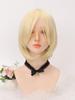 Короткий золотой парик-кнопка для косплея, универсальный боб