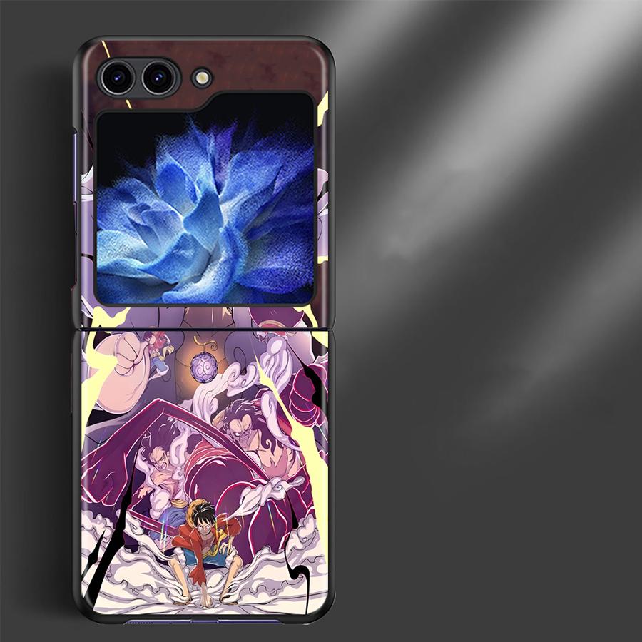 Чехол для телефона One Piece Крутой Луффи Зоро для Samsung Galaxy Flip3 Z Flip 7 6 5 4 3 Flip6 Flip4 Flip5 Flip7 FE