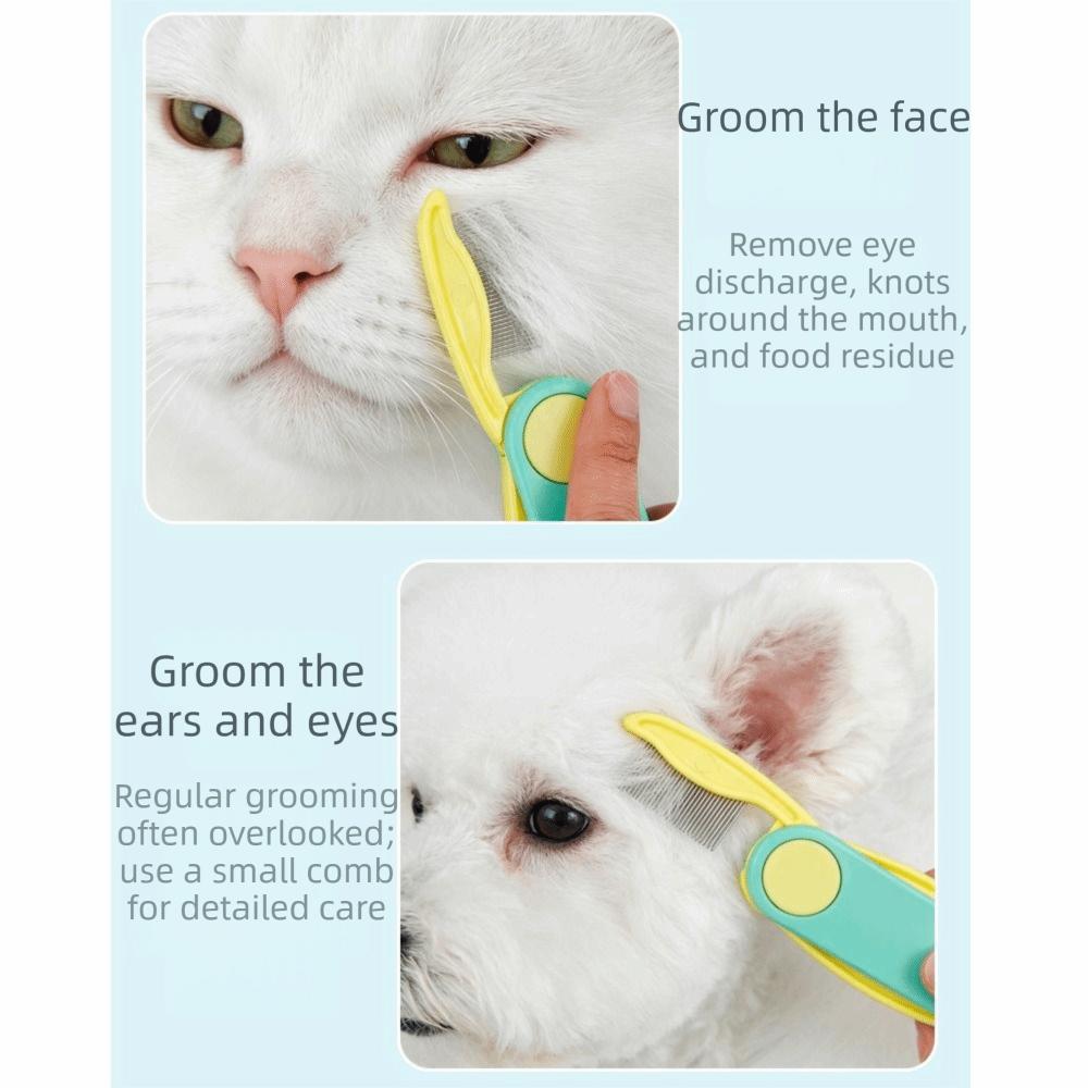 Dense Tooth Cat Flea Comb Foldable Dog Grooming Brush Pet Hair Cleaning Tool Pet Maintenance